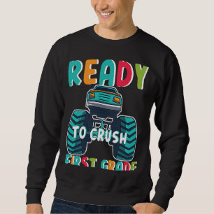 Sudadera Camión Monstruo Listo Para Aplastar El Primer Grad