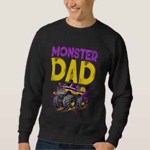 Sudadera Camión Monstruo Papá Día del Padre Hombres