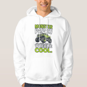 Sudadera Camión Monstruo Papá Wheelie Cool Divertido Diseño