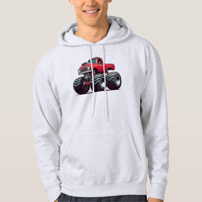 Sudadera Camión monstruo rojo (Anverso)