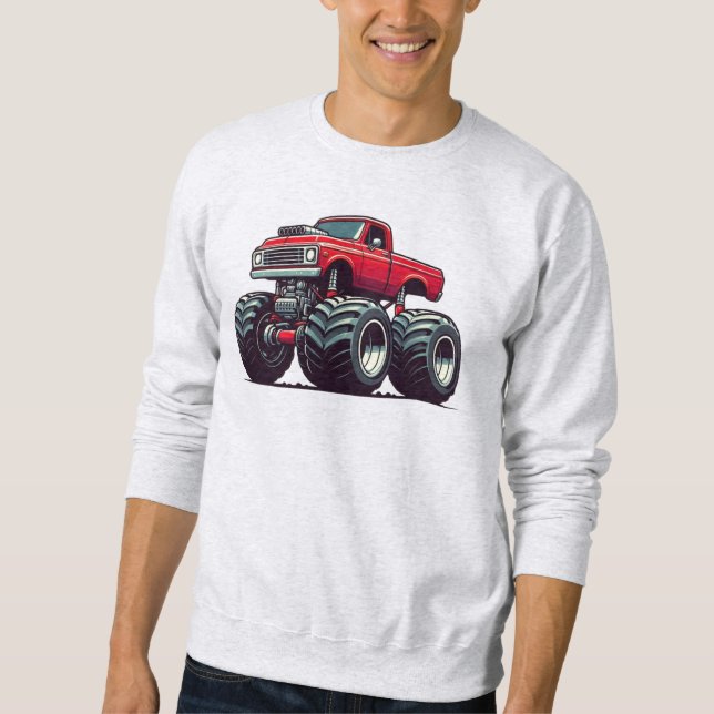 Sudadera Camión monstruo rojo (Anverso)