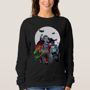 Sudadera Camión Monstruo Vampiro Espeluznante Halloween Ate