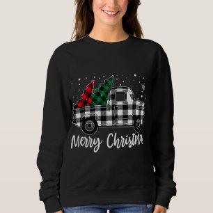 Sudadera Camión negro rojo trenzado en árbol en bicicleta F