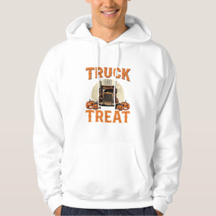 Sudadera Camión o Truco Diseño de Camión Semi de Halloween_