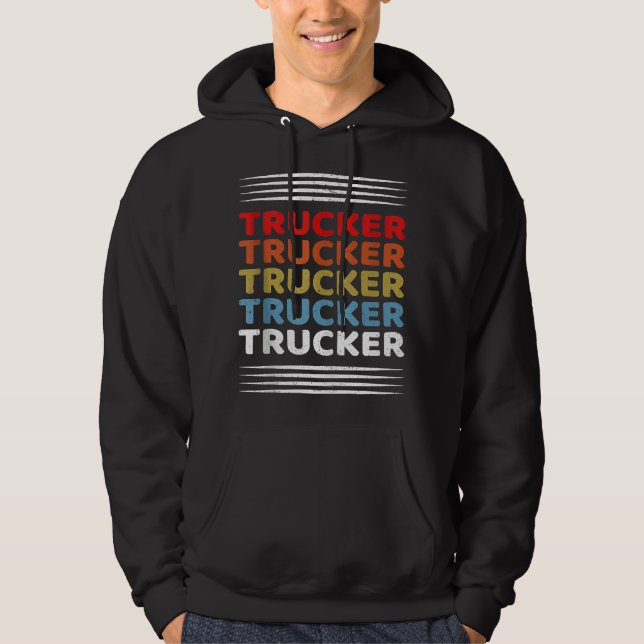 Sudadera Camión Retro SemiTruck (Anverso)