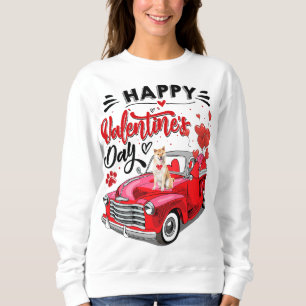 Sudadera Camión Rojo chiba inu chiba feliz día de San Valen