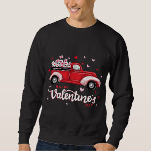 Sudadera Camión Rojo Con Cartas Trabajadores Postal Felices