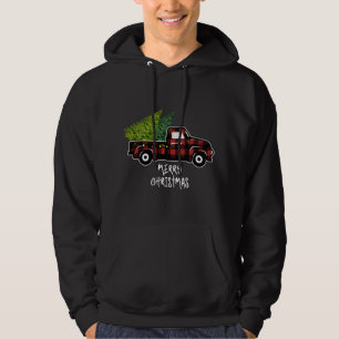 Sudadera Camión Rojo con Regalos Vintage de Árbol de Navida