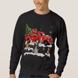 Sudadera Camión Rojo cruzado por la sangre Feliz Navidad Na