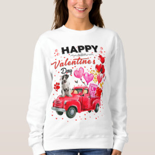 Sudadera Camión Rojo Cute Gran Traje El día de San Valentín