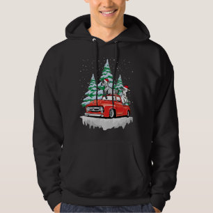 Sudadera Camión Rojo de Cabra Navidad Feliz Navidad