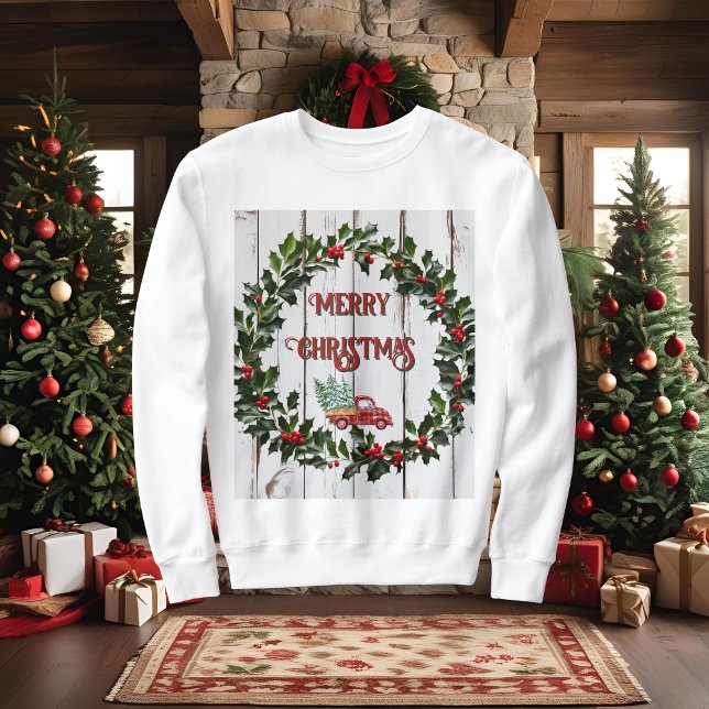 Sudadera Camión Rojo de Navidad (Subido por el creador)