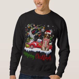 Sudadera Camión Rojo Merry Christmas Tree Border Collie Paj