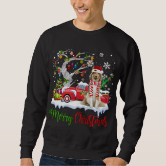 Sudadera Camión Rojo Merry Christmas Tree Shetland Sheepdog