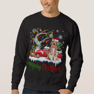 Sudadera Camión Rojo Merry Christmas Tree Shetland Sheepdog