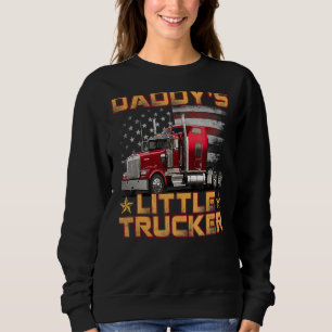Sudadera Camión semi niños padres de pequeños camioneros de