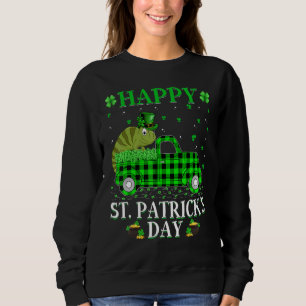 Sudadera Camión verde de búfalo divertido Chameleon St Patr