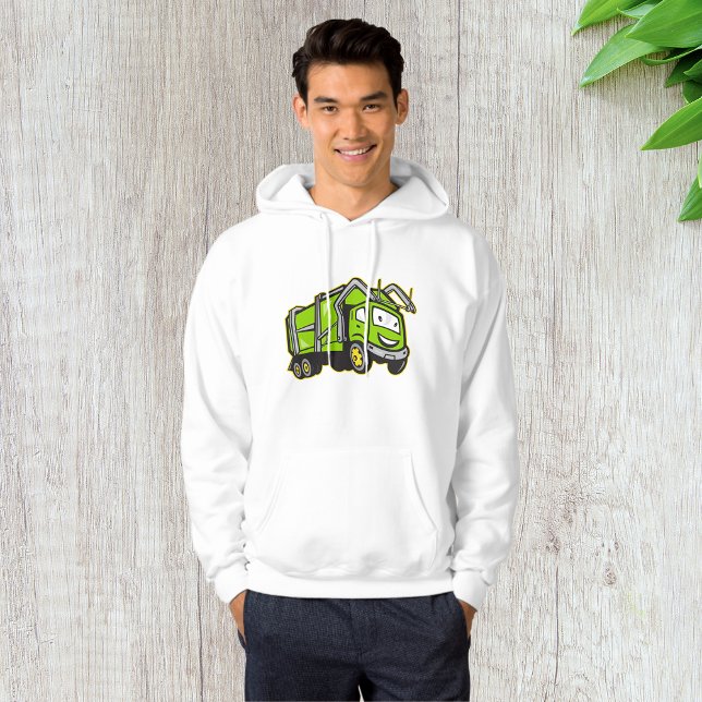 Sudadera Camión verde de la basura Mens Hoodie (Subido por el creador)