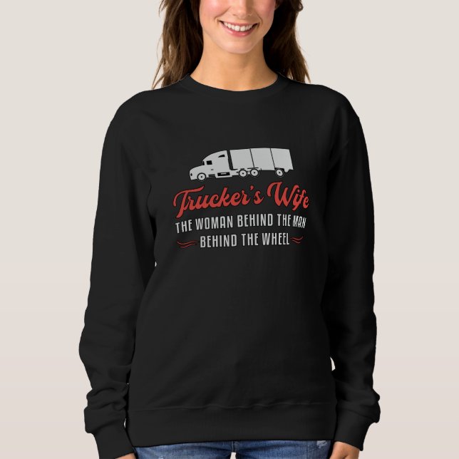 Sudadera Camioneras esposa de camionera mujer tras amor (Anverso)