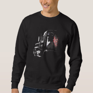 Sudadera camionero americano de camiones de transporte diés