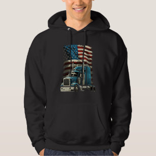 Sudadera Camionero Bandera Estadounidense Para Camión Patri
