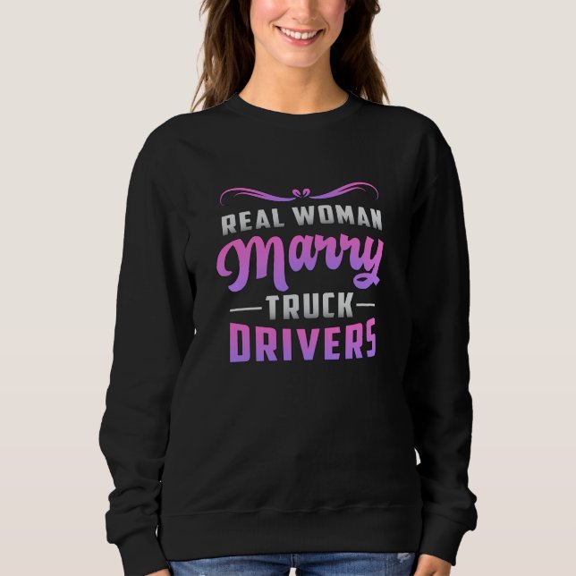 Sudadera Camionero Esposa Amor Camioneros Mujer Camión Grac (Anverso)