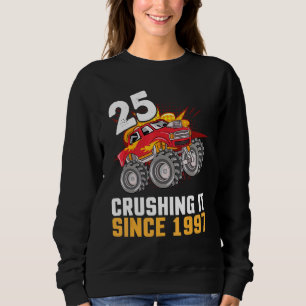 Sudadera Camionero Feliz Cumpleaños De 25 Años Cruizando Si