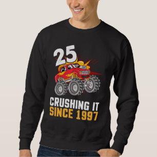 Sudadera Camionero Feliz Cumpleaños De 25 Años Cruizando Si