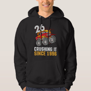 Sudadera Camionero Feliz Cumpleaños De 26 Años Cruizando Si