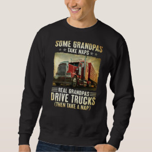 Sudadera Camionero, unos abuelitos toman Naps Real Grandpas