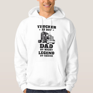 Sudadera Camionero y papá - Héroe en la carretera y en casa