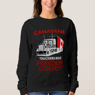Sudadera Camioneros canadienses gobiernan el Convoy de Libe