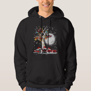 Sudadera Camiones de bomberos de Santa Claus contra Navidad