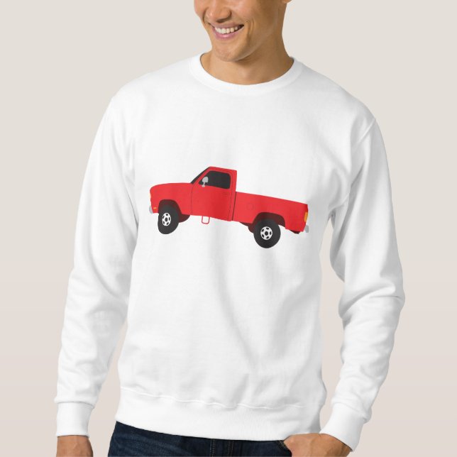 Sudadera Camiones de transporte de camiones de recogida (Anverso)