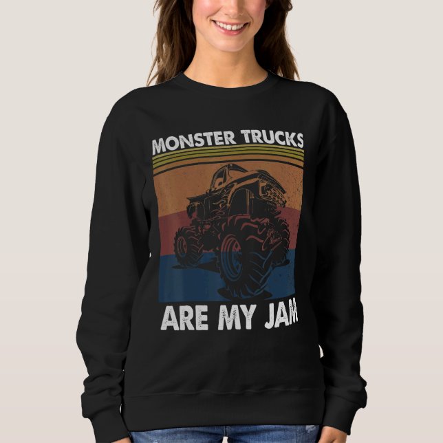 Sudadera Camiones Monster Son Mi Coche De Camiones De Carre (Anverso)