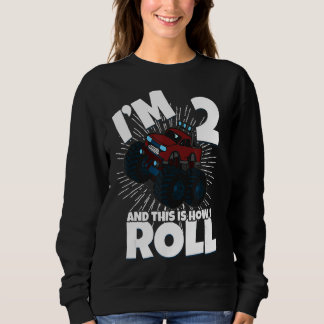 Sudadera Camiones Monstruos De Hermanos Familiares Cumpleañ