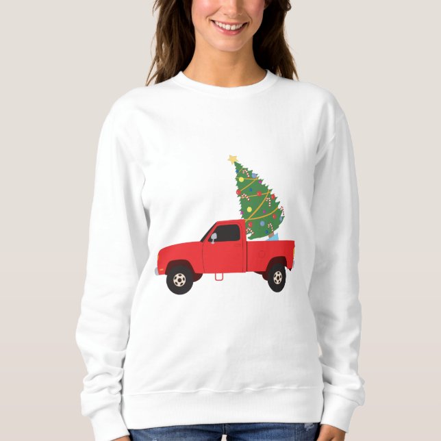 Sudadera Camioneta de Navidad (Anverso)