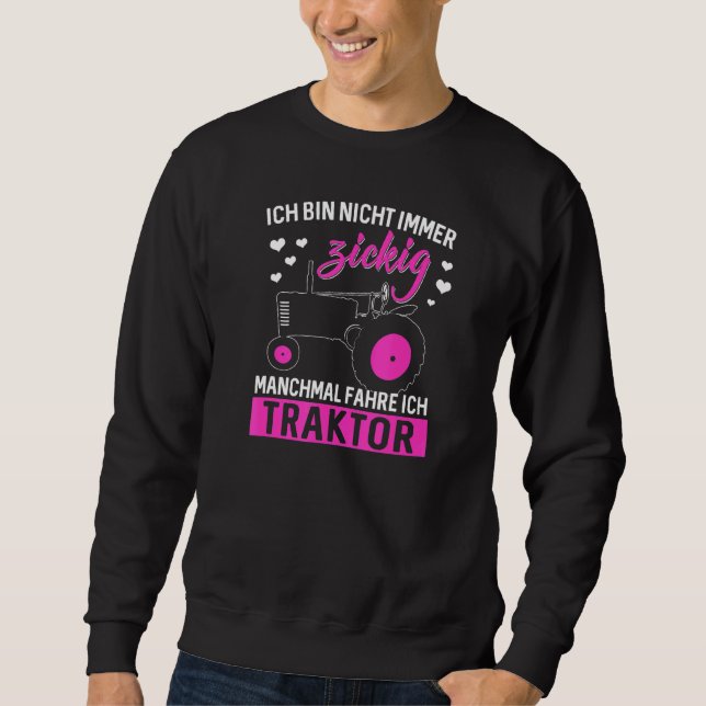 Sudadera Camisas agrícolas de Tractor de granjas diciendo B (Anverso)