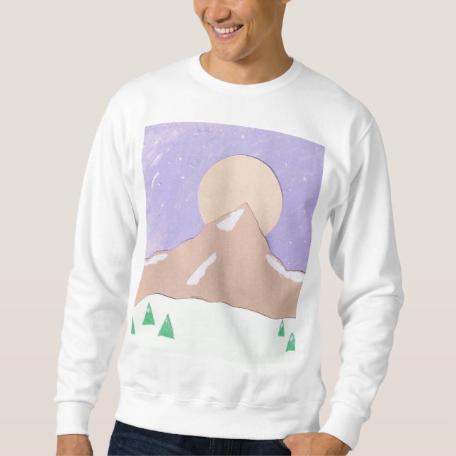 Sudadera Camisas blancas con escenas de montaña (Anverso)