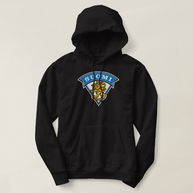 Sudadera Camisas clásicas de hockey sobre hielo de Finlandi (Diseño del anverso)