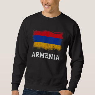 Sudadera Camisas con bandera de Armenia retro vintage Grung