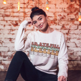 Sudadera Camisas de Acción de Gracias Retro, Día de Acción 