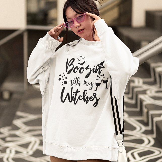 Sudadera Camisas de Brujas | Boozin Con La Camiseta De Mis  (Subido por el creador)