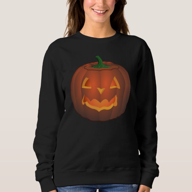 Sudadera Camisas de calabaza de Halloween para mujeres (Anverso)