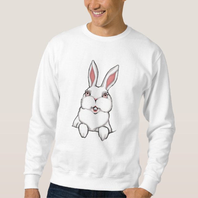 Sudadera Camisas de camisas de conejo de bolsillos de conej (Anverso)