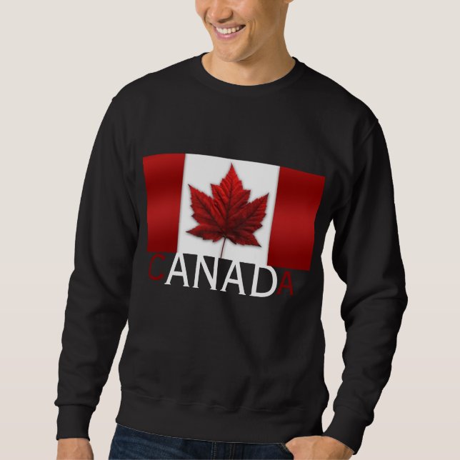 Sudadera Camisas de Canadá Bandera Camisas suaves de Canadá (Anverso)