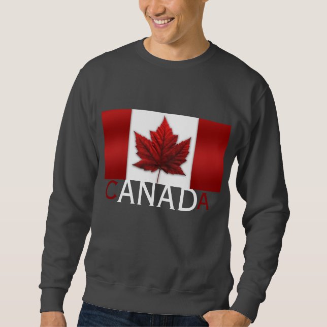 Sudadera Camisas de Canadá Bandera Camisas suaves de Canadá (Anverso)