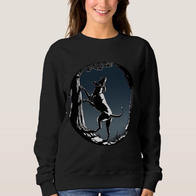 Sudadera Camisas de caza del perro enganchadas camisas sudo (Anverso)