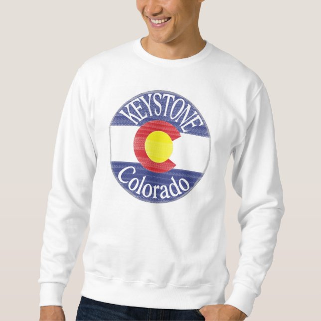Sudadera Camisas de la bandera del círculo de Keystone Colo (Anverso)