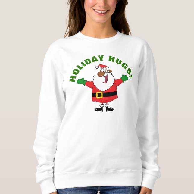Sudadera Camisas de los Black Santa Hugs (Anverso)